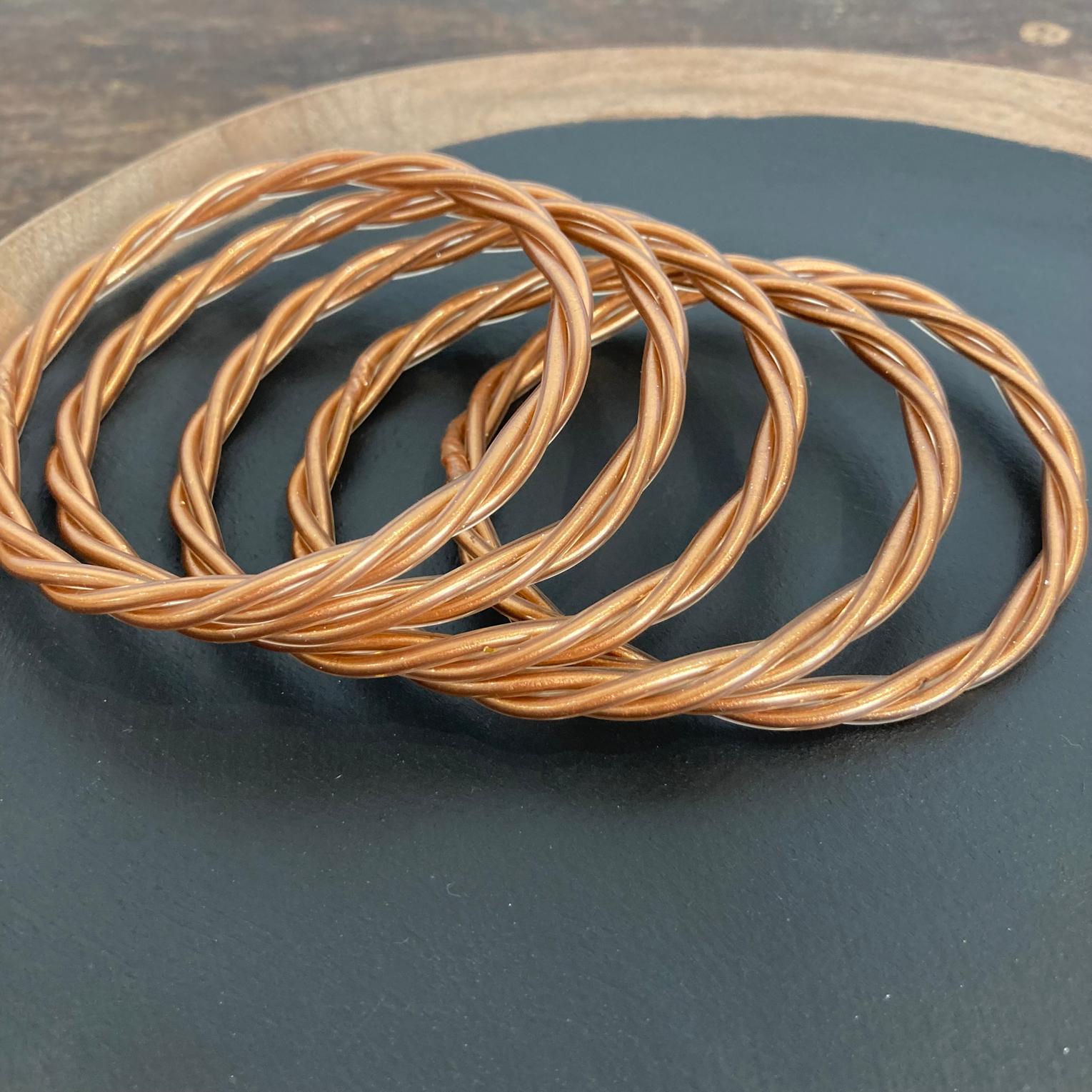 Marque Officielle - Bracelet bouddhiste Torsadé fin Cuivre – Image 2