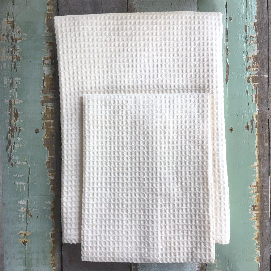 Linge de bain bio - nid d'abeille