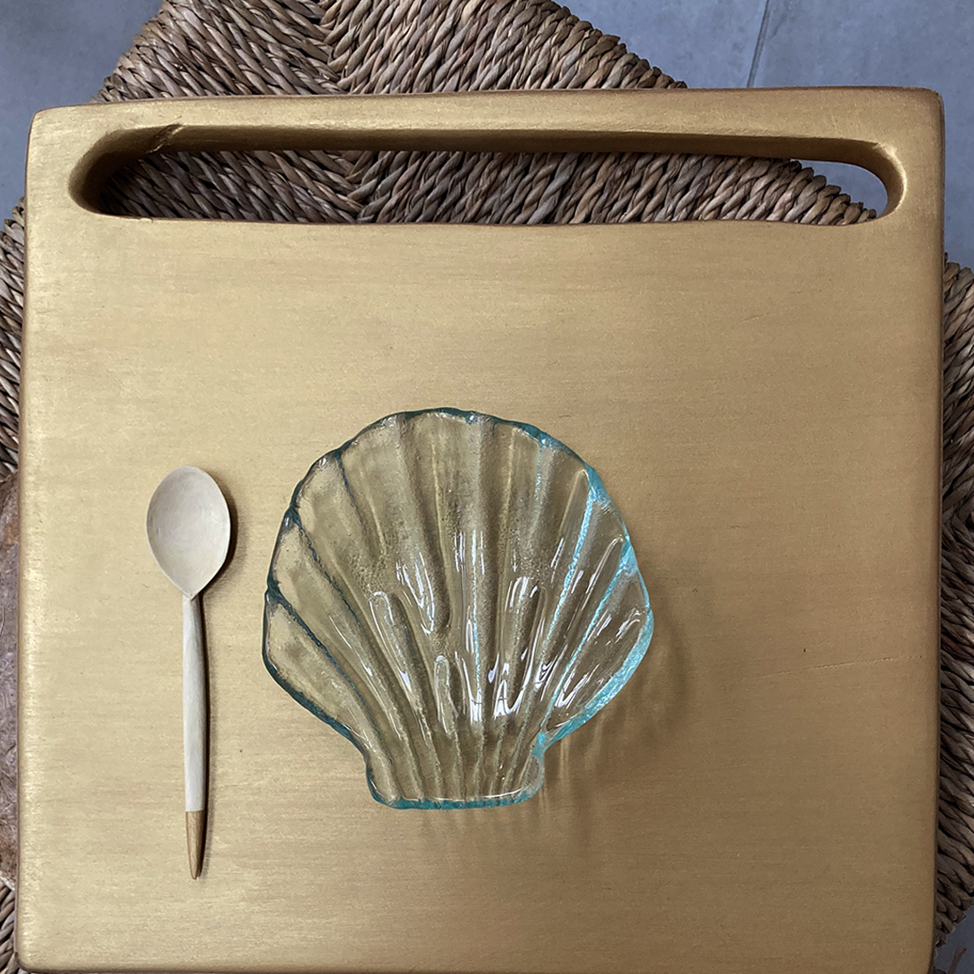 Coupelles coquillages en verre