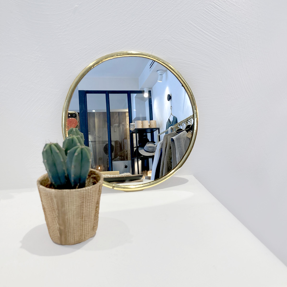 Miroir ROND en laiton Baan a