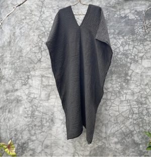 Robe en gaze de coton – CHARBON