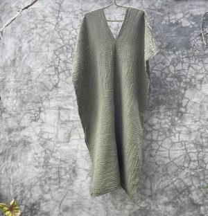 Robe en gaze de coton – Eucalyptus