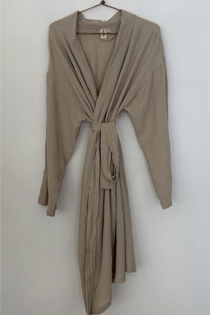 Peignoir en gaze de coton – SABLE